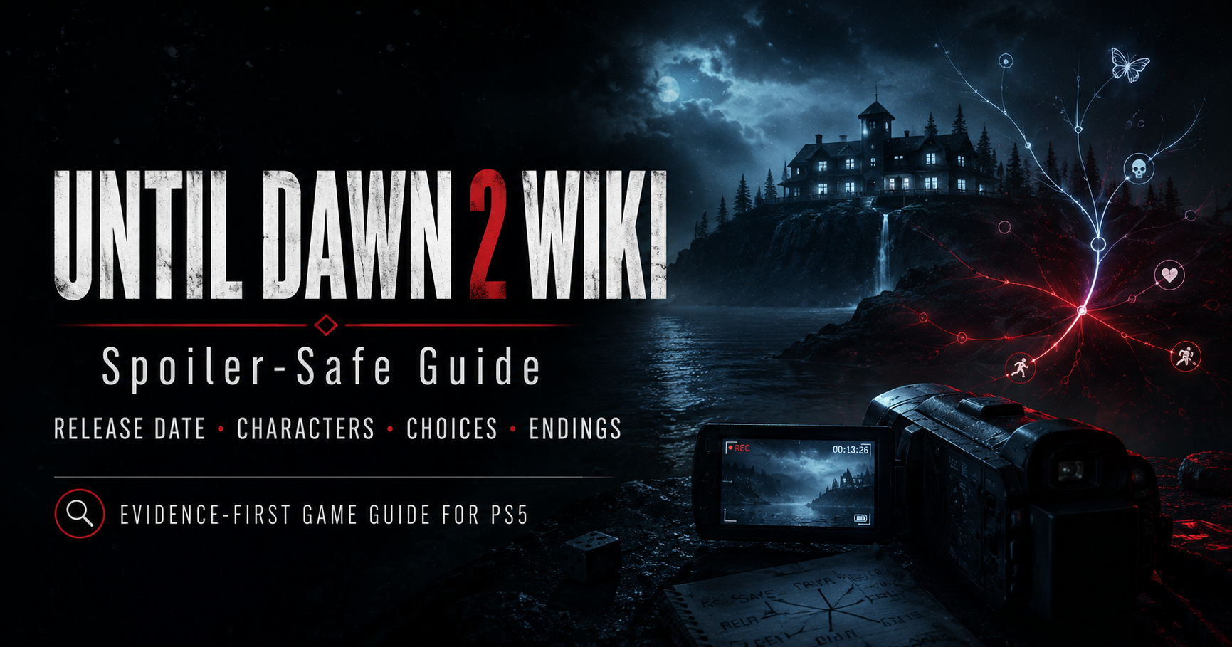 Until Dawn 2 spoiler-safe evidence board visual
